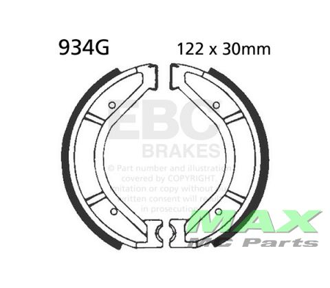 EBC grooved brake shoe set 934G