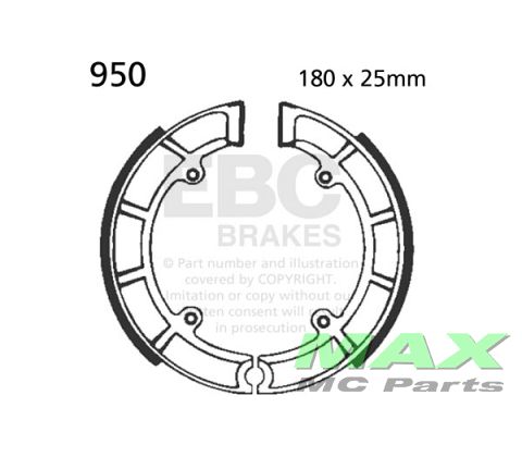 EBC brake shoe set 950