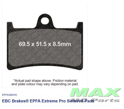 EBC EXTREME PRO DOUBLE H EPFA380HH