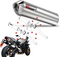 SCORPION Lyddæmper RUSTFRI RUND SET