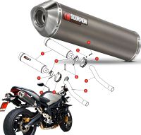 SCORPION Lyddæmper TITANIUM RUND SET