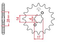 Fortandhjul JTF1127.15 1127/15T