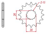 Fortandhjul JTF1180/17T TRIUMPH