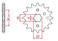Forkædehjul - RacePro 1263/15T *