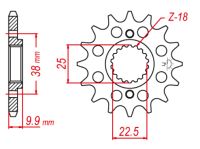 Fortandhjul RacePro 403/15T BMW G450 X