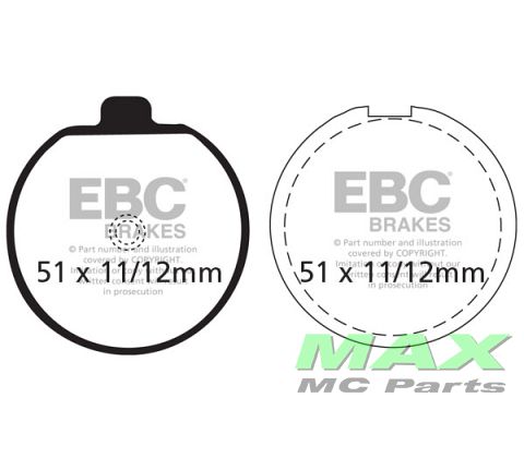 EBC Disc pad set FA035 FRONT GS400 GS750