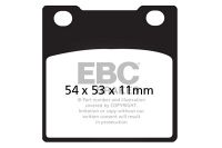 EBC Disc pad set FRONT FA045 52,5x53x11