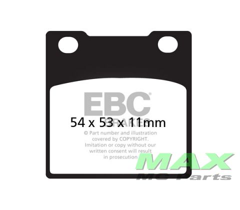 EBC Disc pad set FRONT FA045 52,5x53x11