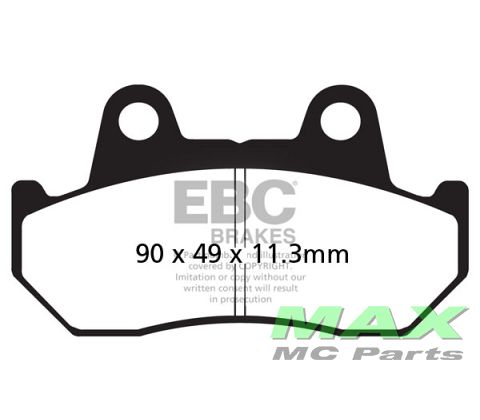EBC Disc Pads*REAR(+FF)* FA069/3*11,5MM
