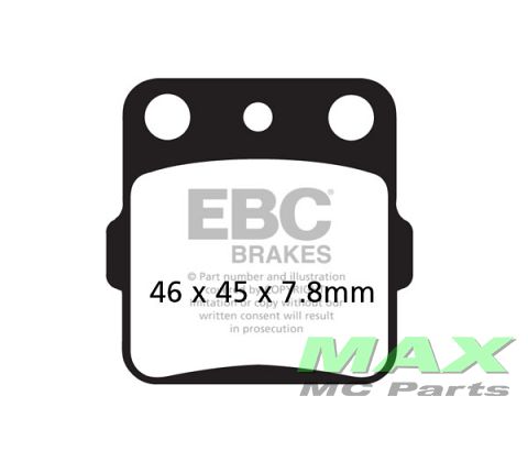 EBC Disc BrakePad MX FA084TT REAR(FRONT)