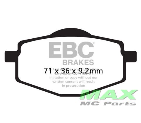 EBC Disc pad *FRONT/REAR* FA101