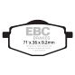 EBC Disc pad *FRONT(+RR)*  FA101TT MX