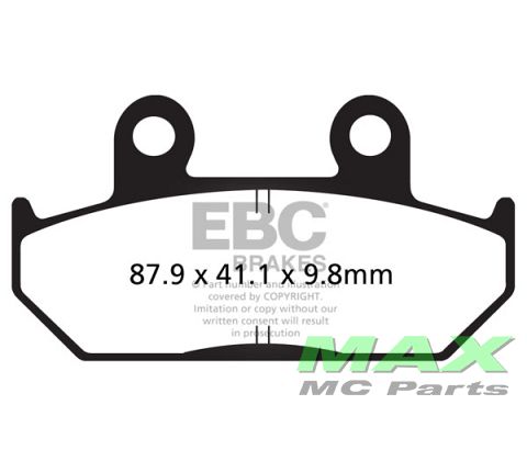 EBC Disc pad *FRONT* FA124 8,8MM