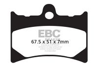 EBC Double- H Sintered Sportbike pad set