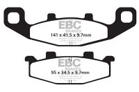 EBC Disc pad set FA129R FRONT/REAR