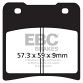 EBC Double- H Sintered REAR GV1400 86-88