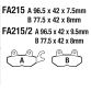 EBC Disc pad *REAR* FA215/2 TRIUMPH