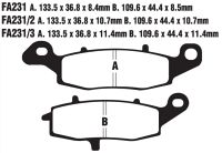 EBC Disc pad set SINT FA231/2V SPEC REAR