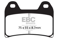 EBC Disc pad set FR/RR FA244
