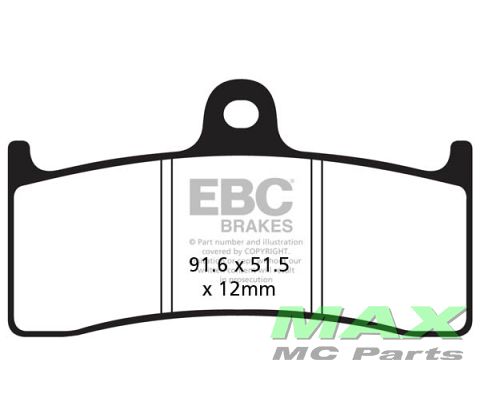 EBC Disc pad set FA249*USE: VD437/2JL*