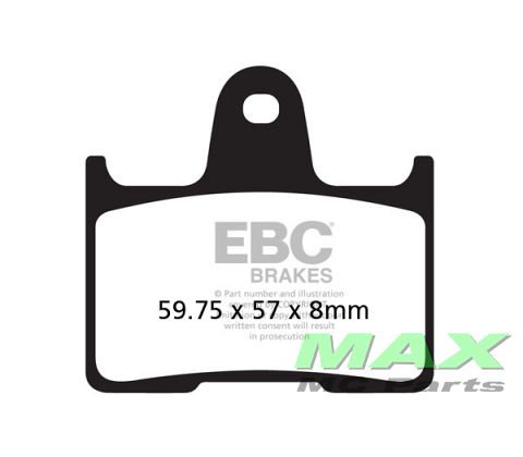 EBC Disc pad set REAR FA254