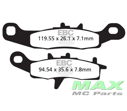 EBC Disc pad set FRONT FA258R KX85 RM85