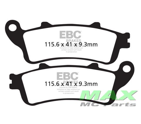 EBC Disc pad *FRONT* FA281 *USE: SFA281*