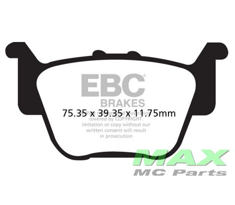 EBC Disc pad set REAR FA373R TRX680