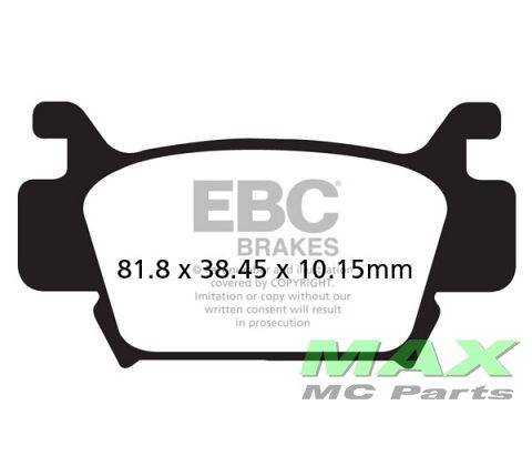 EBC Disc pad set FRONT FA410TT TRX500