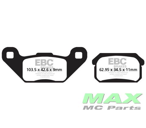 EBC Disc pad set FA431TT MX/DIRT