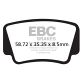 EBC Disc pad set FA463R FRONT DIRT/ROAD