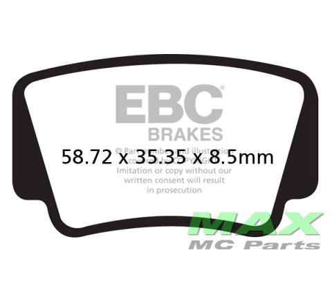 EBC Disc pad set FA463R FRONT DIRT/ROAD