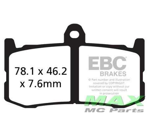 EBC Disc pad set SINTER FRONT FA491HH