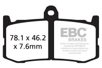 EBC Disc pad set SINTER FRONT FA491HH