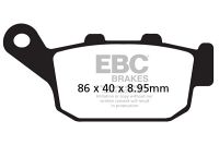 EBC Disc pads*REAR* FA496 CB500F SV650