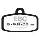 EBC Disc pad set FRONT FA612TT KTM SX85