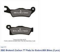 EBC Disc pad set*RH/FR-RR* FA617TT CANAM