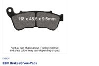 EBC Disc pad FRONT FA640V HARLEY