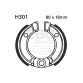 EBC Brake shoe set H301 QR50  CRF50F