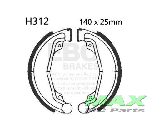EBC Brake shoe set H312
