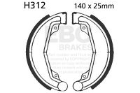 EBC grooved brake shoe set H312G
