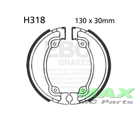 EBC Brake shoe*REAR* H318 XL500 CMX25
