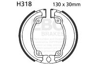 EBC grooved brake shoe set H318G