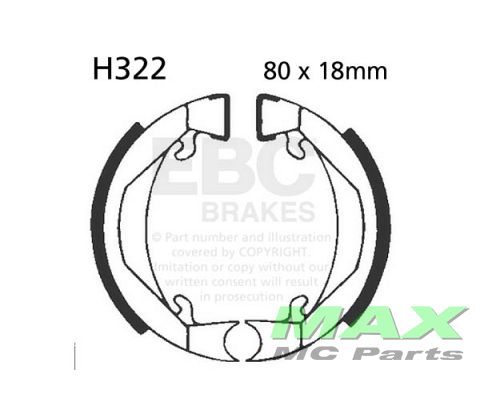EBC Brake shoe set H322 *USE: 807005*