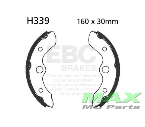 EBC grooved brake shoe set H339G