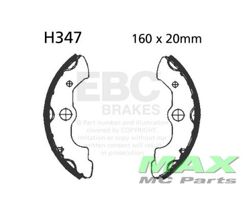EBC grooved brake shoe set H347G