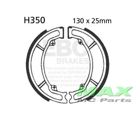 EBC Brake shoe set H350 