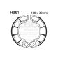 EBC Brake shoe set H351
