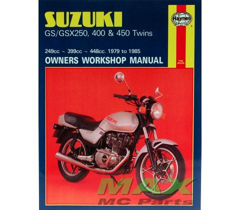 Haynes bog SUZUKI GSX250 GS400 GSX450