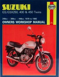 Haynes bog SUZUKI GSX250 GS400 GSX450